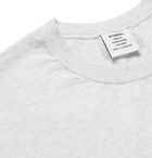 Vetements - Printed Mélange Cotton-Jersey T-Shirt - Men - White