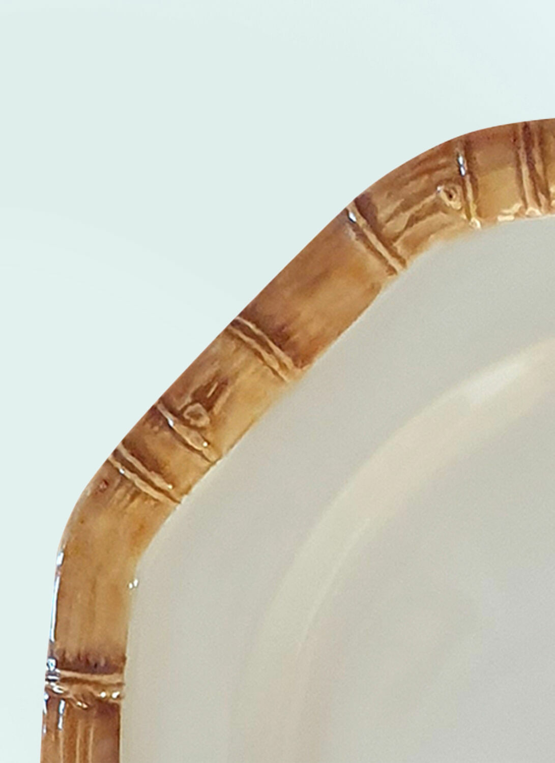 Les-Ottomans Set Of Four Bamboo Dinner Plates
