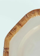 Les-Ottomans Set Of Four Bamboo Dinner Plates