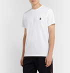 Burberry - Logo-Embroidered Cotton-Jersey T-Shirt - White