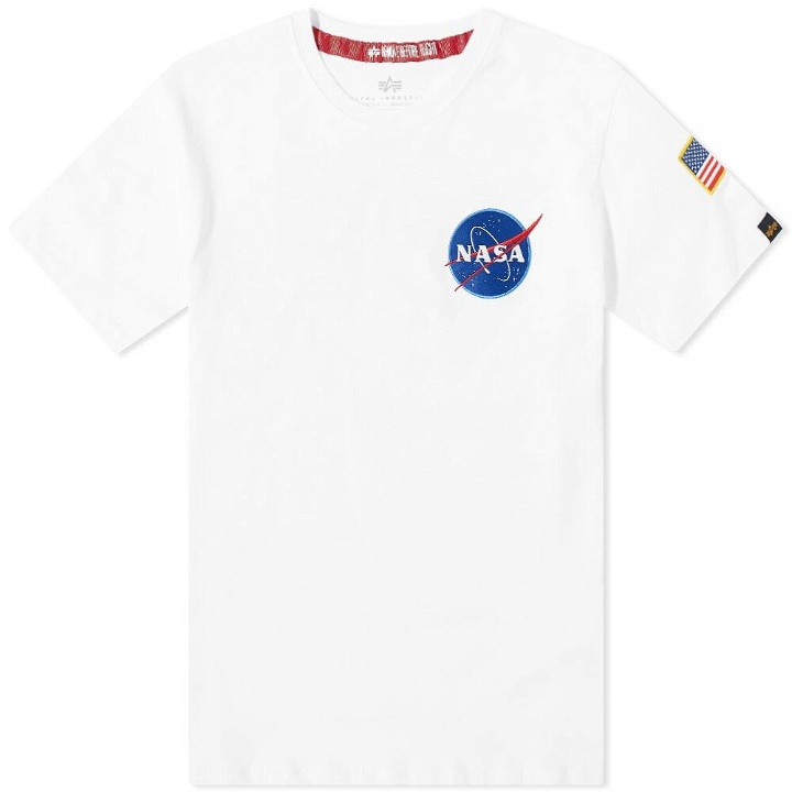 Photo: Alpha Industries Men's Space Shuttle T-Shirt in White
