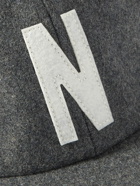 Norse Projects - Logo-Appliquéd Melton Wool-Blend Baseball Cap