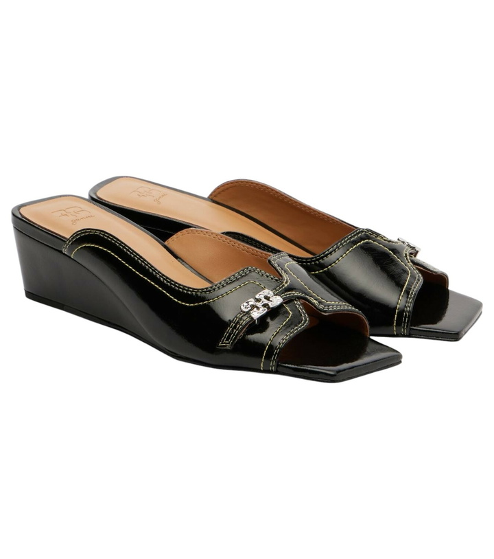 Photo: Ganni Butterfly wedge mules