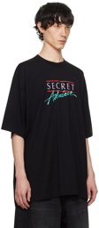 VETEMENTS Black 'Secret Admirer' T-Shirt