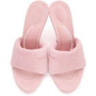 Alexander Wang Pink Velour Sienna Mules