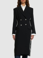 CHLOÉ Embellished Wool Crepe Long Coat