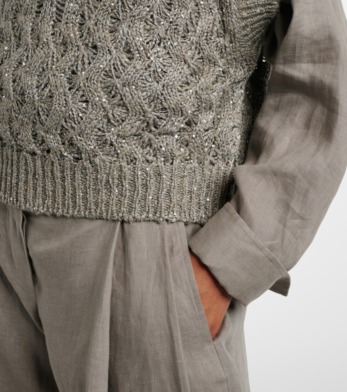 Brunello Cucinelli Sequined sweater vest