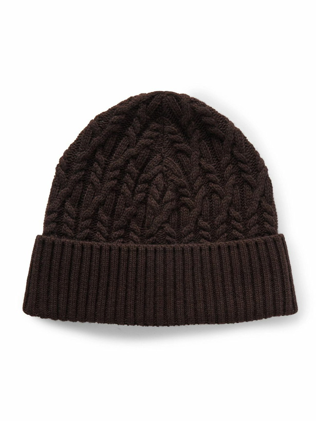 Photo: Mr P. - Cable-Knit Wool Beanie