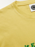 GOOD MORNING TAPES - Take It Easy Logo-Print Organic Cotton-Jersey T-Shirt - Yellow