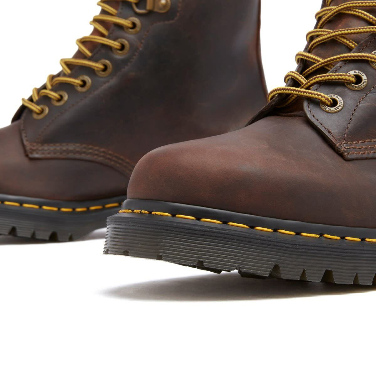 Dr. Martens Men's x Thisisneverthat 1460 Leather Boot in Brown Dr