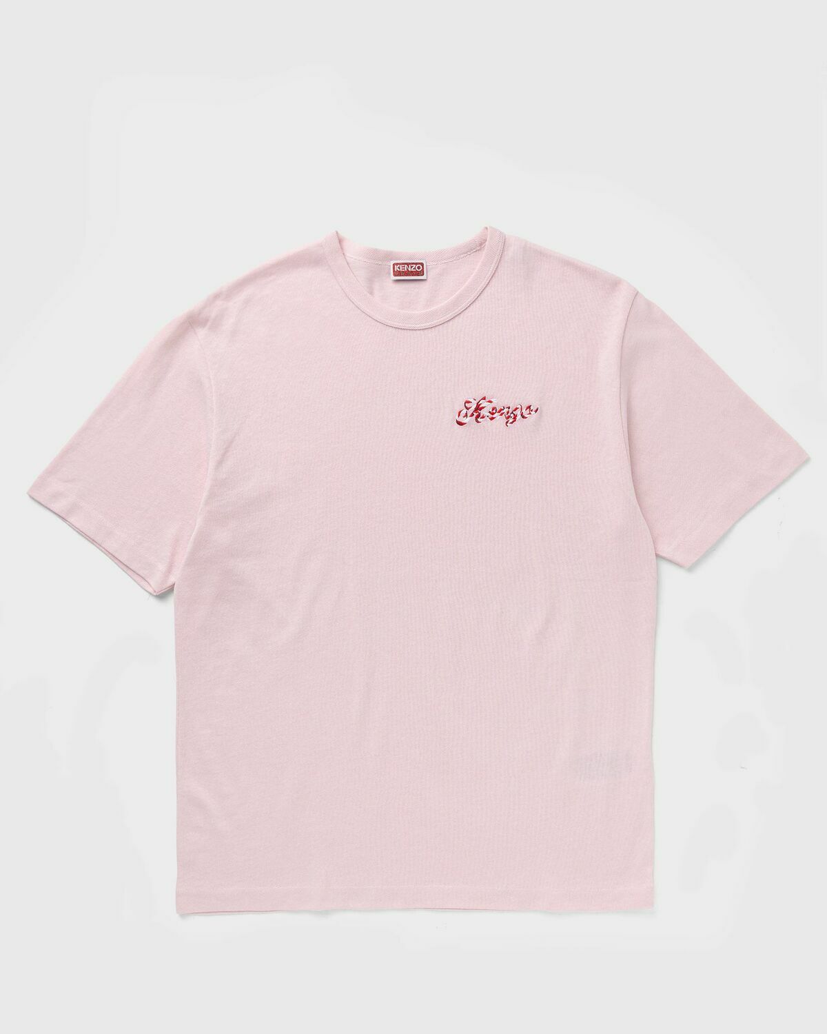 Kenzo GOTS WINTER HOLIDAYS EMB TEE pink Mens Shortsleefe