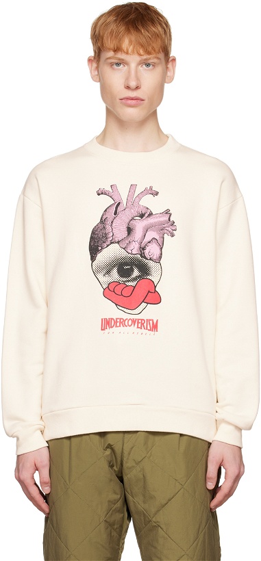 Photo: Undercoverism Off-White Heart Sweatshirt