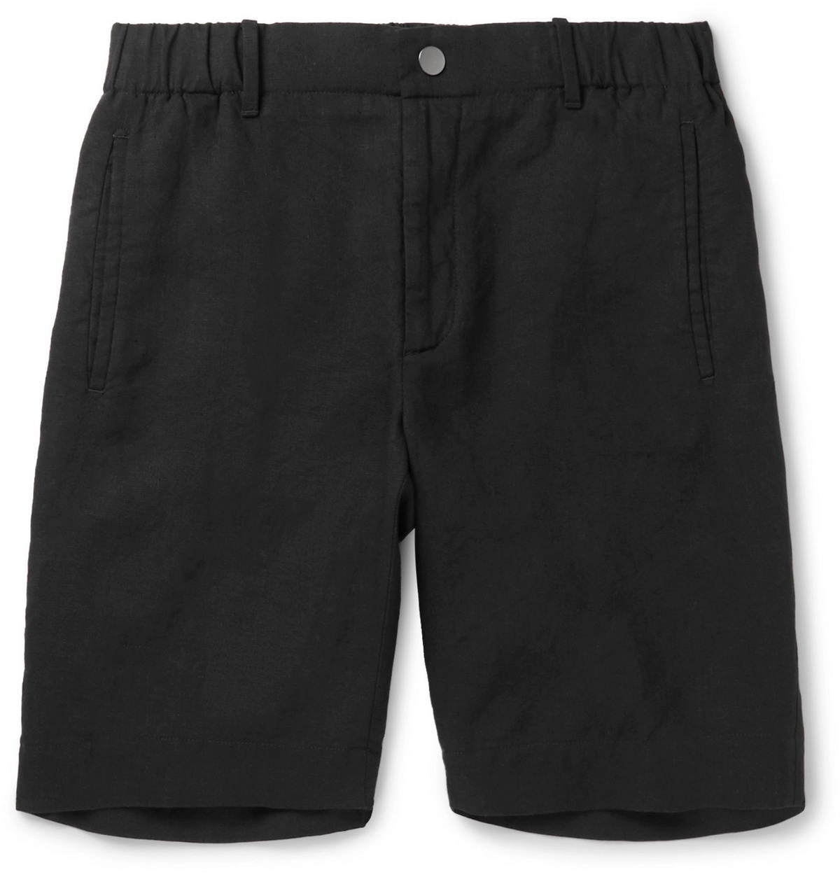 Incotex - Slim-Fit Linen Shorts - Black Incotex