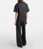 Asceno Austin wool and cashmere wide-leg pants