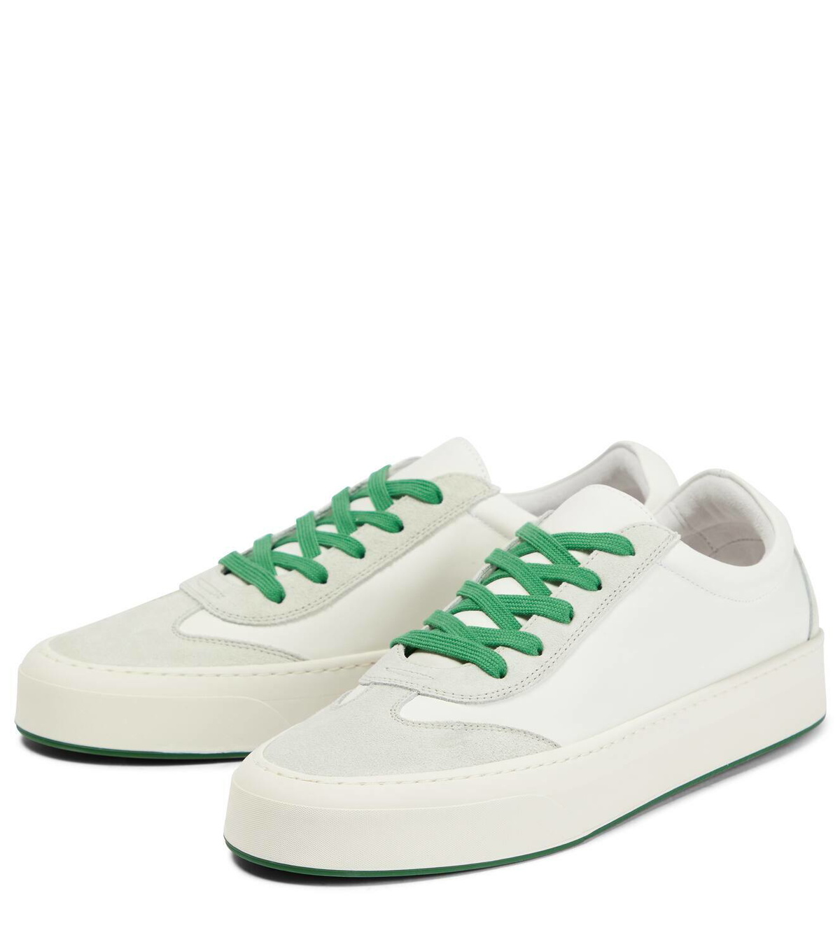 The Row Marley suede-paneled leather sneakers The Row