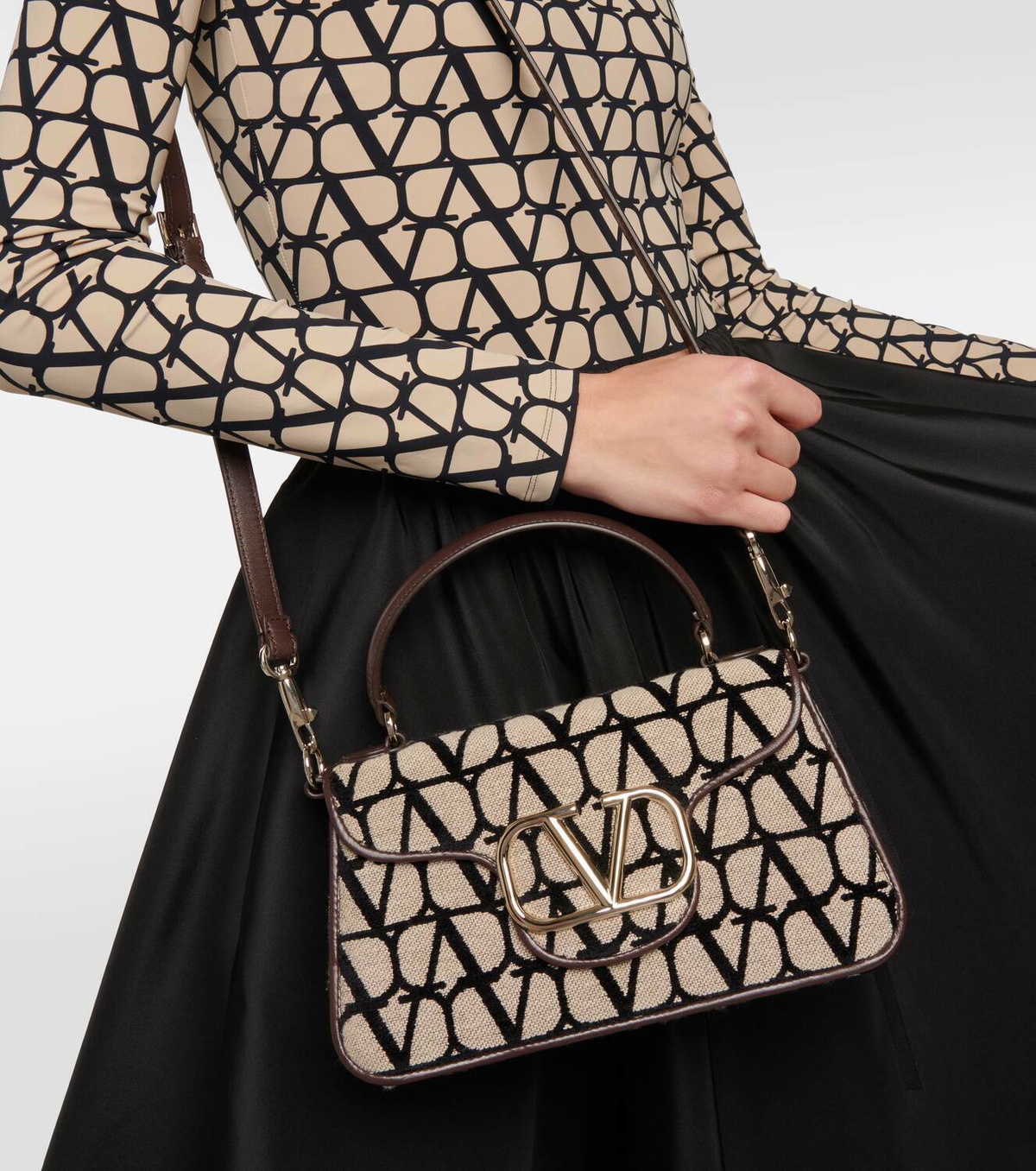 Valentino Garavani Locò Small Toile Iconographe shoulder bag