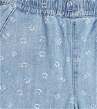Molo - Avart printed denim shorts