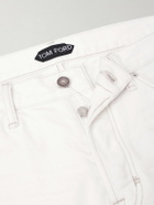 TOM FORD - Straight-Leg Selvedge Jeans - White