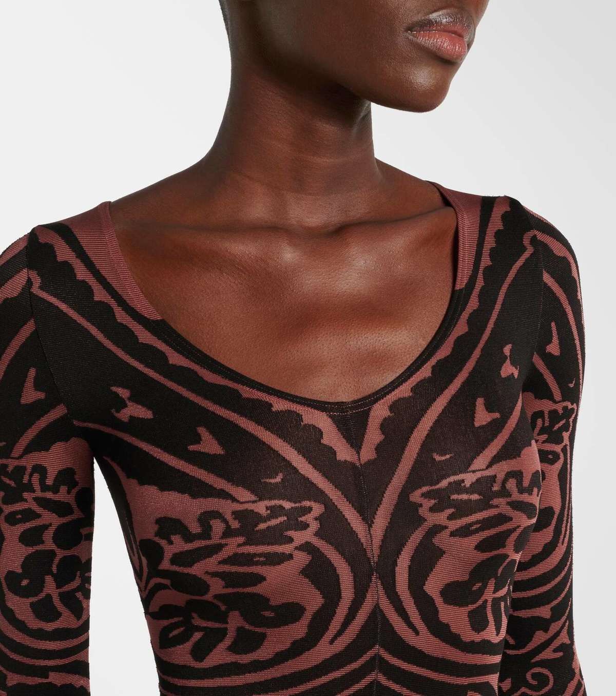 Wolford x Etro Tattoo paisley catsuit