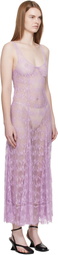 Collina Strada Purple Pamela Midi Dress