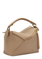 Loewe Puzzle Edge Small Leather top Handle bag - Sand - One Size