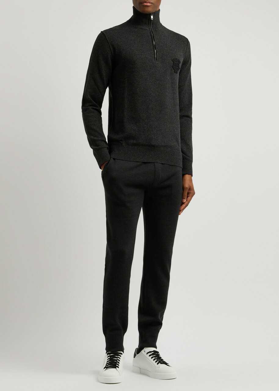 Dolce & Gabbana Wool-blend Sweatpants Grey