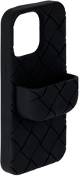 Bottega Veneta Black Intreccio iPhone 13 Pro Case