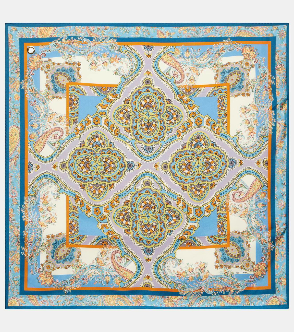 スカーフ ETRO SS24 SCARF WITH PRINT (WAXA0006_AV325X0870) ETRO 並行輸入品 エトロ スカーフ シルク マルチカラー Scarf
