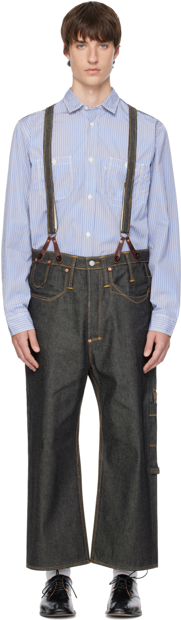 Junya Watanabe Black Levi's Edition Suspender Jeans
