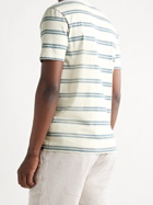 FAHERTY - Surfrider Striped Organic Cotton-Jersey T-Shirt - Neutrals