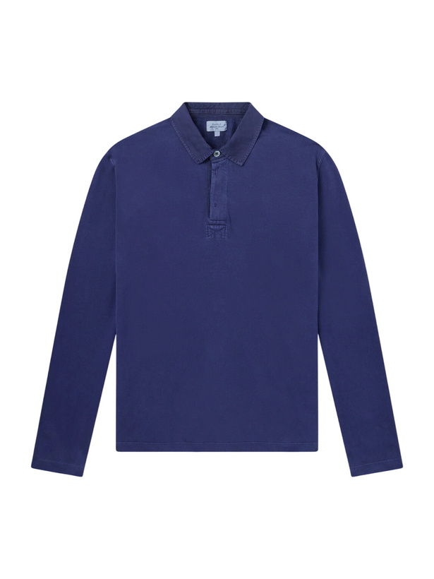 Photo: Hartford - Cotton-Fleece Rugby Shirt - Blue