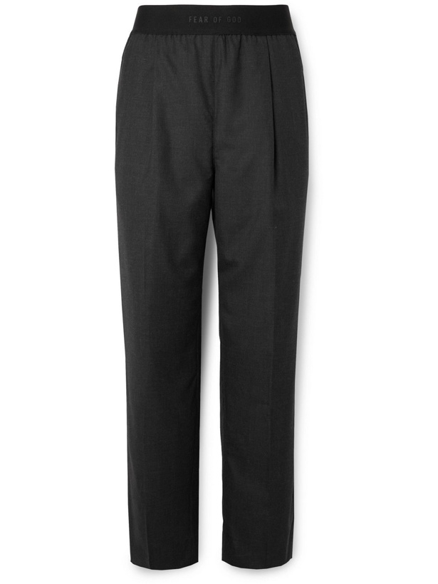 Photo: Fear of God - Everyday Straight-Leg Super 120s Wool Trousers - Gray