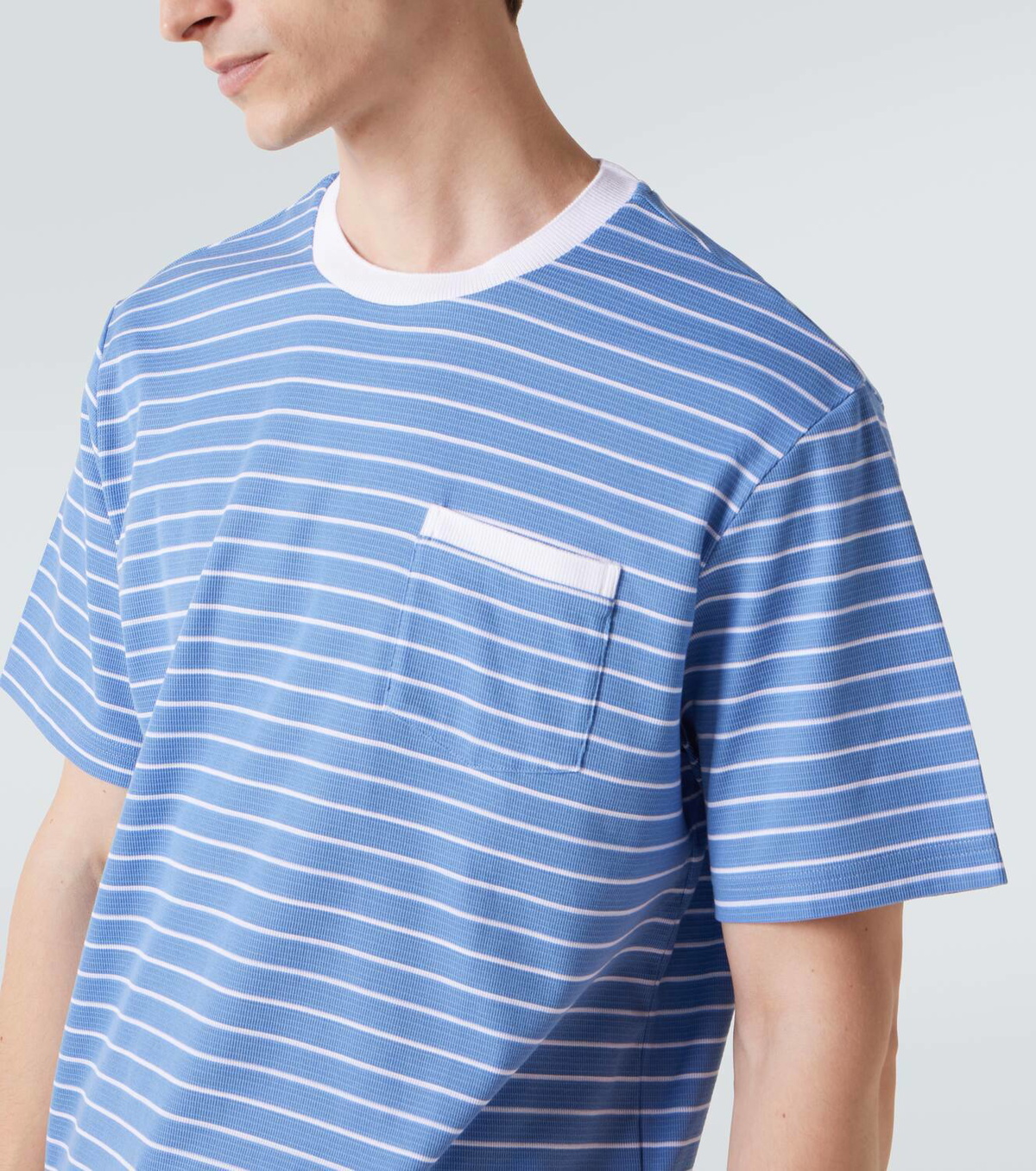 Thom Browne Milano striped cotton jersey T-shirt Thom Browne Thom Browne Milano striped cotton jersey T-shirt Thom Browne