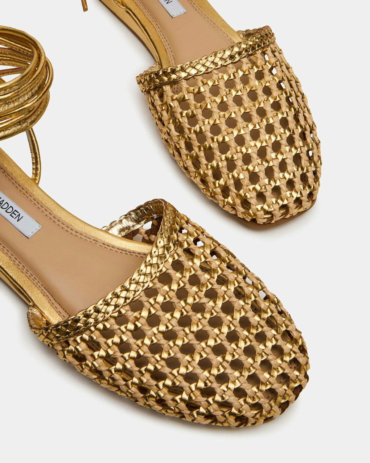 Steve Madden Flutterrr Sandals in Gold