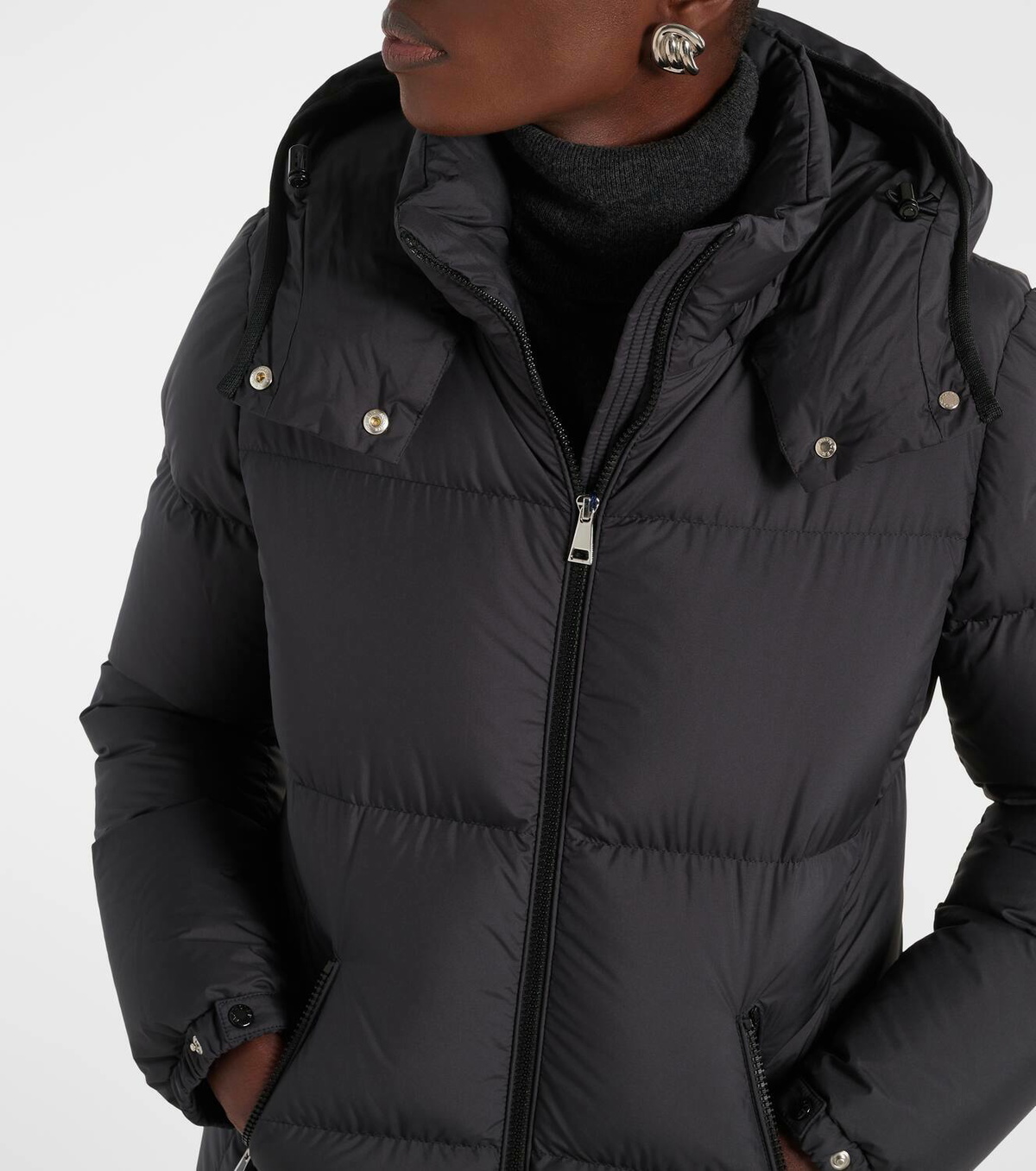 【関税＆送料込み】Moncler Fourmines Jacket Moncler: Black Fourmines Down Jacket | SSENSE