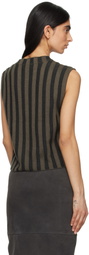 Eckhaus Latta Brown Keyboard Tank Top