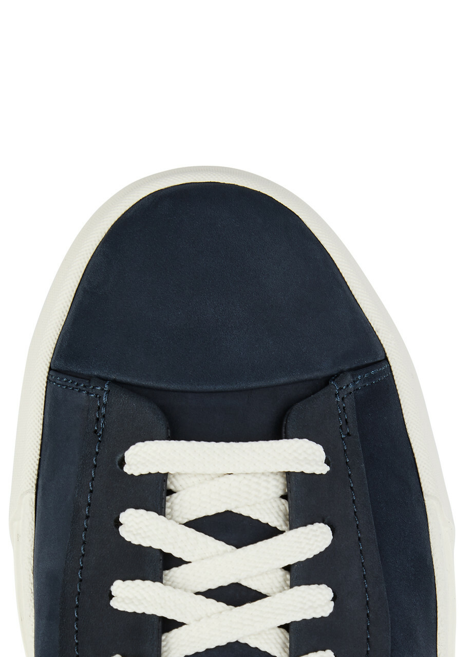 Santoni Darts Panelled Nubuck Sneakers Blue And White