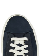 Santoni Darts Panelled Nubuck Sneakers Blue And White