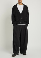 Picante Shaggy Textured Cotton-blend Cardigan Black