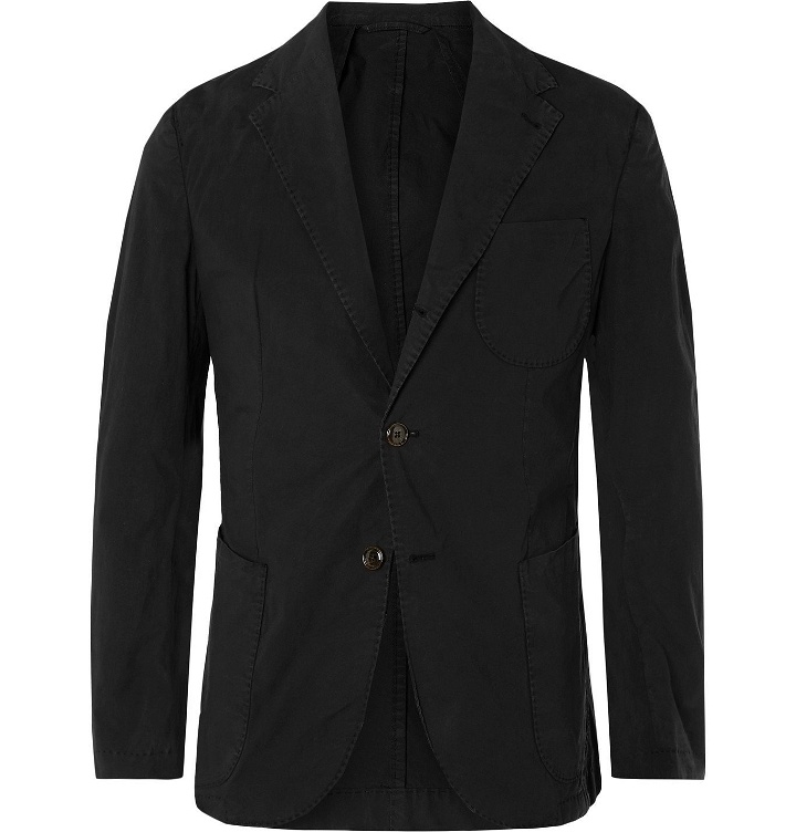 Photo: MAN 1924 - Kennedy Unstructured Stretch-Cotton Suit Jacket - Black