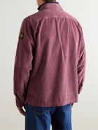 Belstaff - Fallgate Twill-Trimmed Cotton-Corduroy Overshirt - Purple