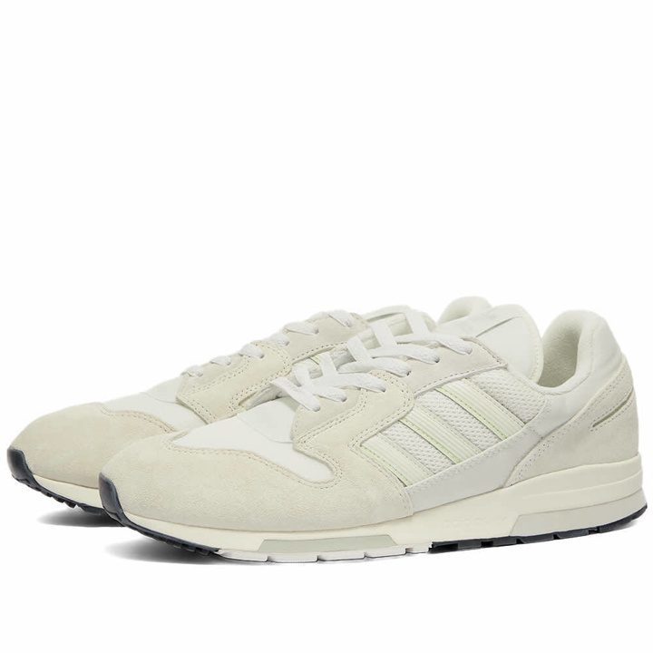 Photo: Adidas Men's ZX 420 Sneakers in Ash Silver/Off White