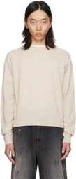 Acne Studios Beige Crewneck Sweater
