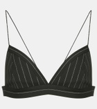 Alex Perry Pinstripe Lurex® bralette