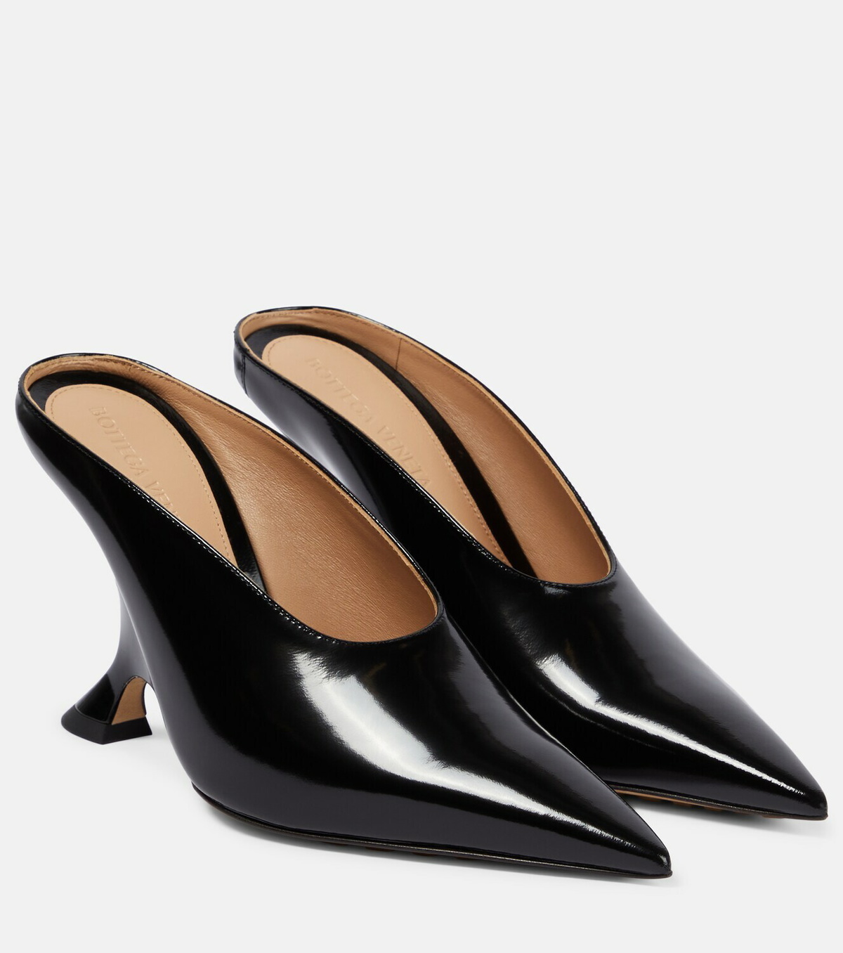 [国内発送 関税負担なし] BOTTEGA VENETA ミュール Rocket Bottega Veneta Rocket patent leather mules Bottega Veneta
