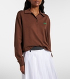 Prada Silk-blend polo sweater