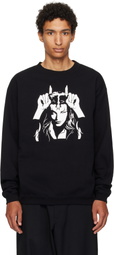 Y's For Men Black Graphic Sweatshirt