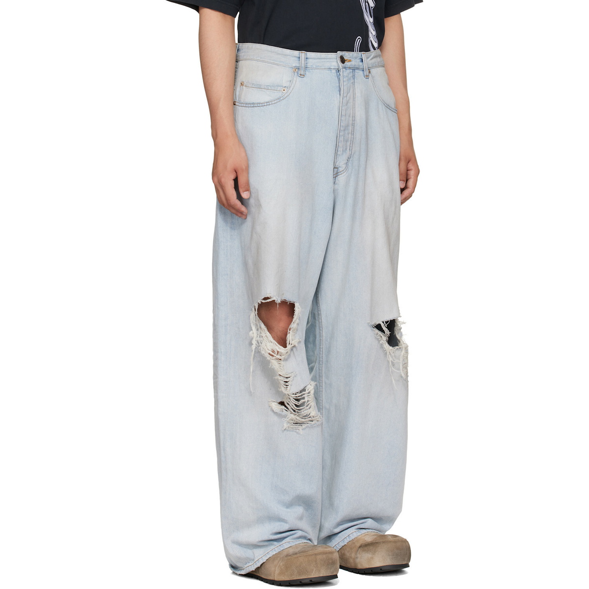 Balenciaga Blue Baggy Jeans
