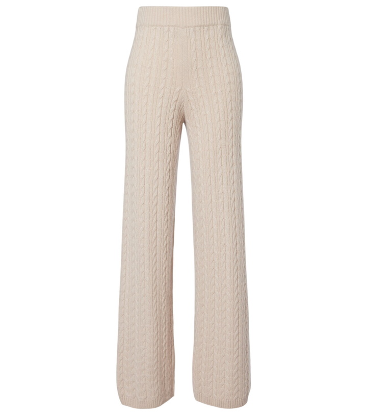 Photo: Agnona Cable-knit cashmere wide-leg pants