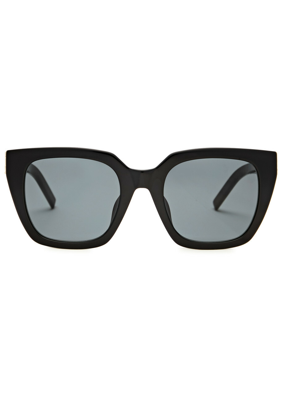 Saint Laurent Oversized Square-frame Sunglasses - Black - One Size